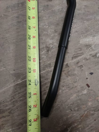 Handlebar, custom Rasmussen bend, narrow version with small diameter grip and ergonomically correct fit - Image 3